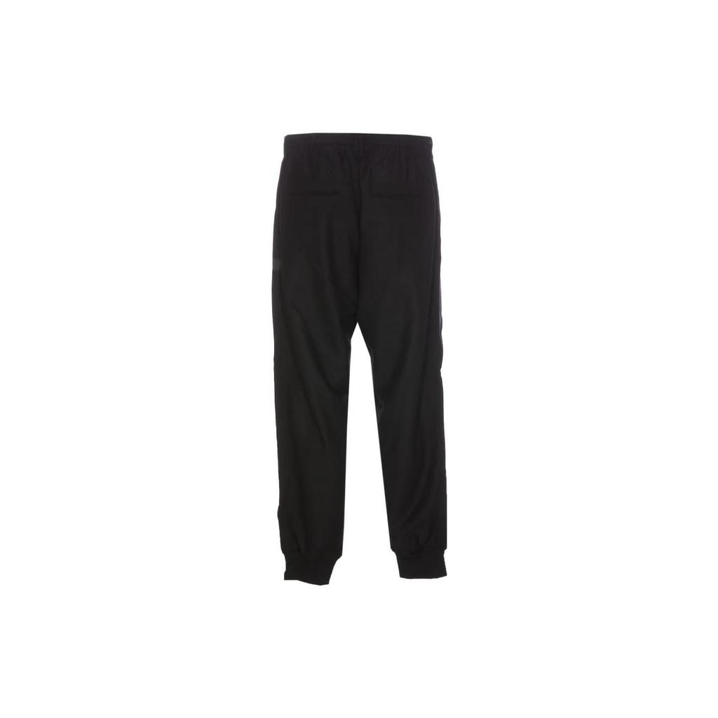 Y-3 Solid Color Drawstring Cuffed Casual Pants Men Bottoms Black IL2148