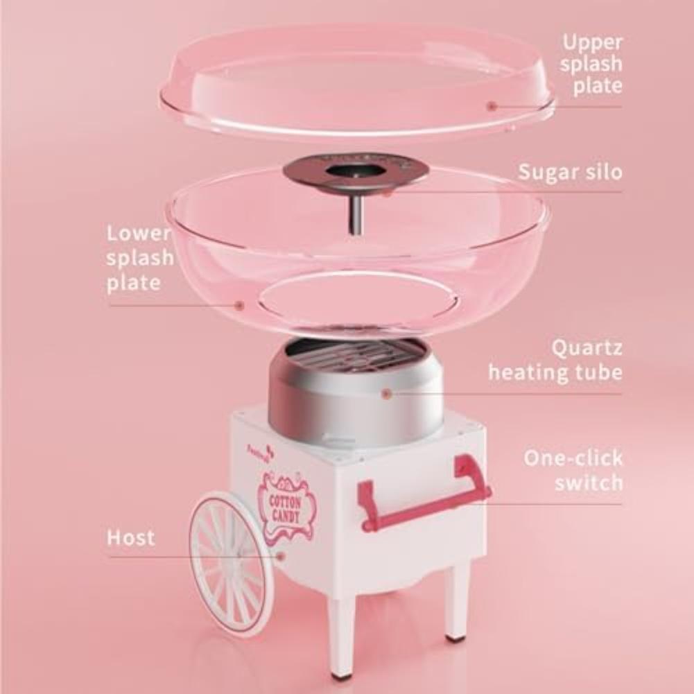 1PC Cotton Candy Maker 26x16cm For-Durable Cotton Candy Maker: Create Treats For Parties Kitchen Bakeware Dessert Tools Maker