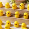 Resin Imitation Animal 3D Miniature Bean Chicken Ornaments Dolls