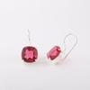 Natural Pink Tourmaline Gemstone 925 Sterling Silver Jewelry Handmade Earrings1" EE-172-8