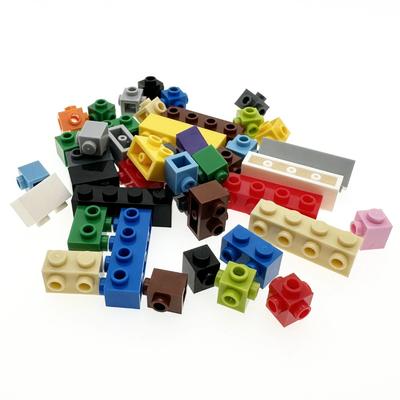 MOC Συναρμολογεί Μοτίβα 87087 11211 30414 4733 Τούβλο Τροποποιημένο 1x1 1x2 1x4 Με Στελέχη στο Πλάι Δομικά Μπλοκ