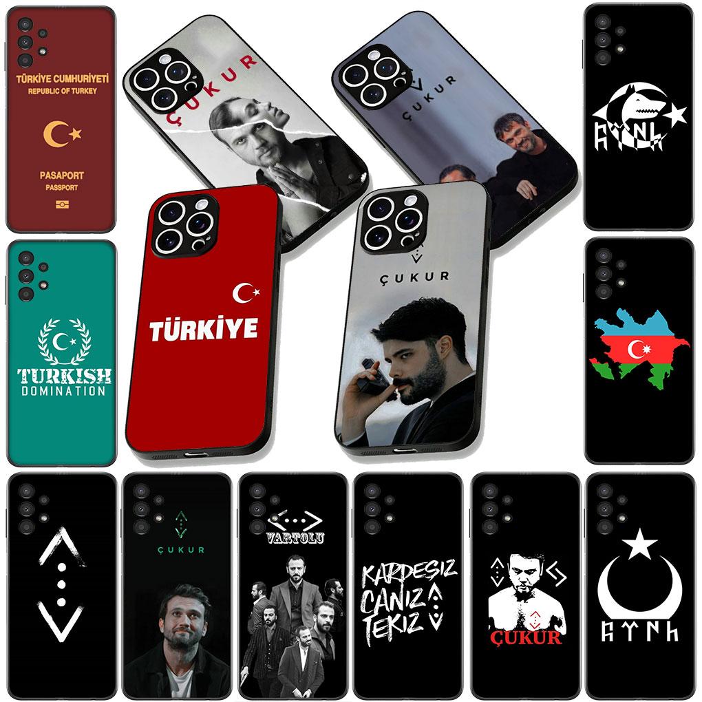 Soft Cover for Samsung Galaxy S22 S21 S20 FE Ultra Plus A35 A36 A55 A37 A33 A34 A57 Coque Phone Case Flag Turkey Cukur