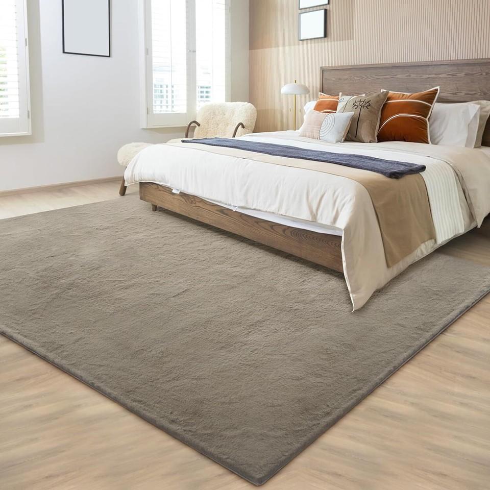Carpet Living Room Faux Fur Luxury Plush Deep Pile Shaggy Soft Washable