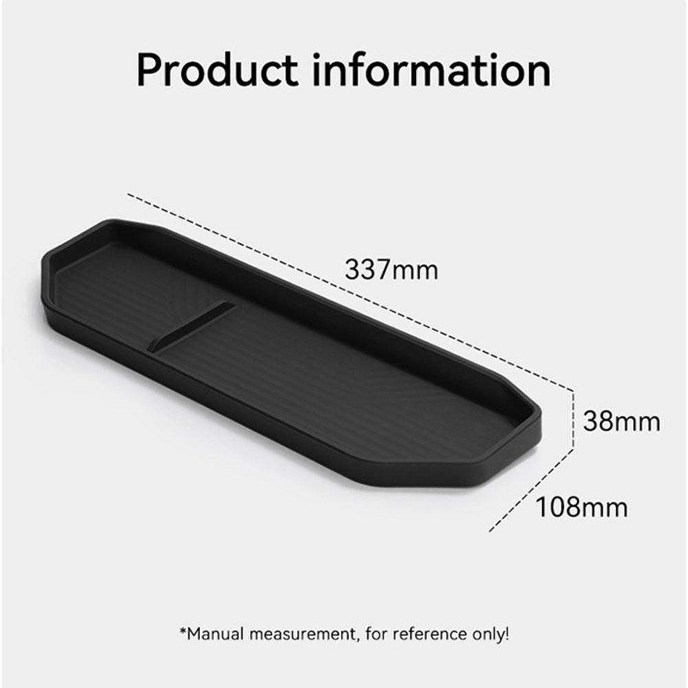 For Kia EV9 2025-2025 Car Dashboard Tray Silicone Center Console Hidden Storage Box Behind Screen Tidying Interior Accessories