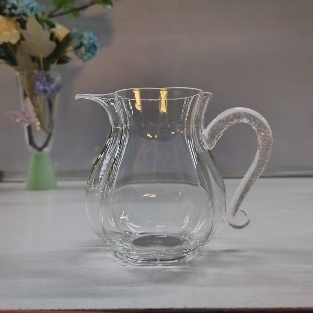 High Borosilicate Glass Teapot, Kung Fu Style Flower Design, Women's Household Kettle, In Stock