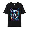 Dog Illustration Tshirt Men T Shirts Colorful Print Tees Big And Tall T Shirts All Cotton Tops Tees Tee Shirts