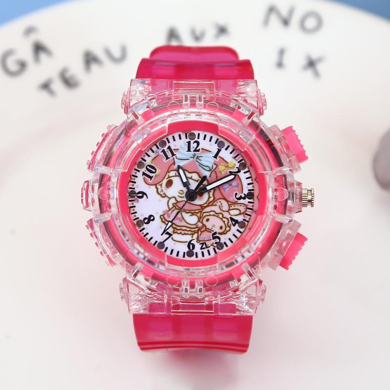 Montre électronique Ku Luo Mi pour filles, avec affichage de l'heure et fonction phosphorescente : cadeau idéal pour un anniversaire à la maternelle