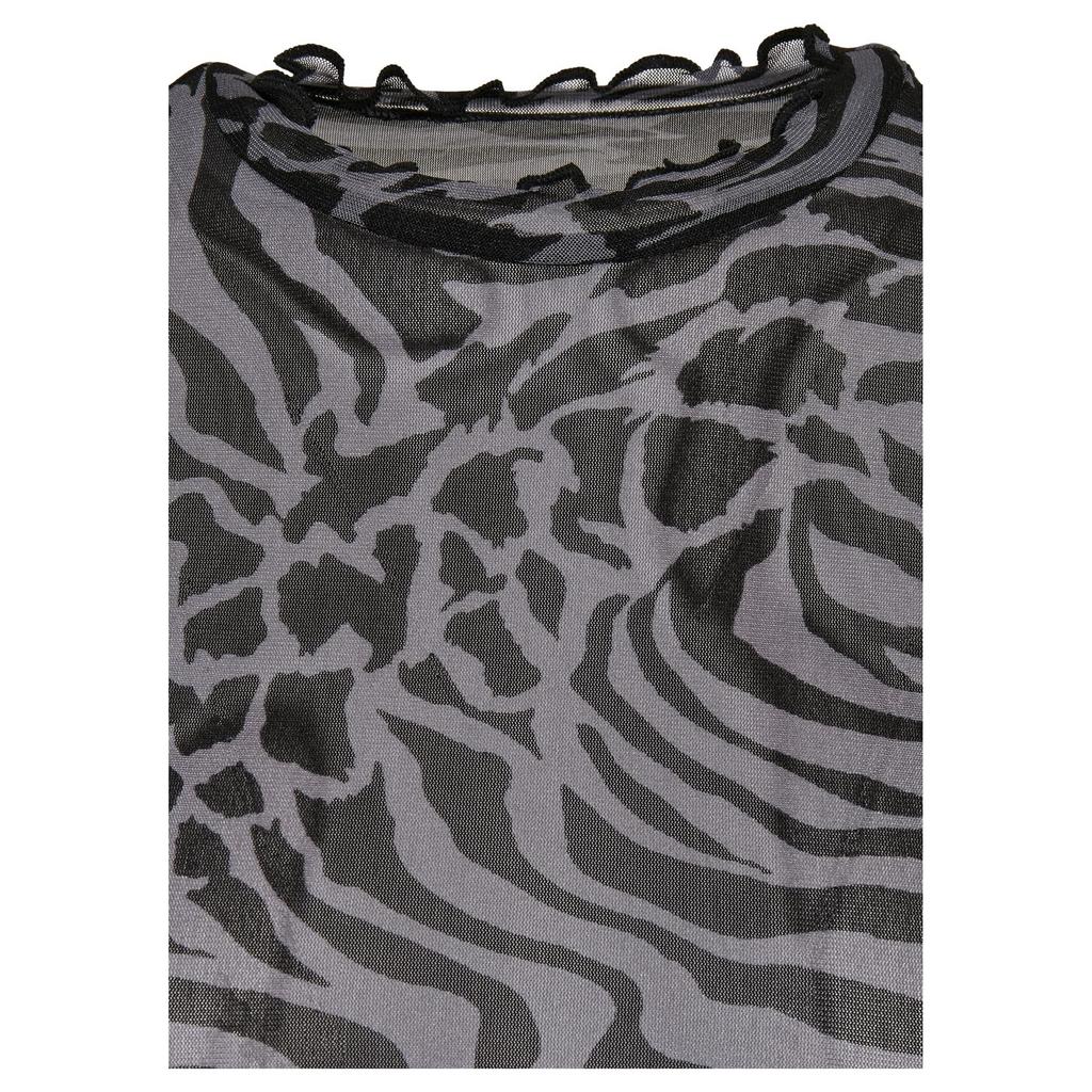 Urban Classics Womens/Ladies All-Over Print Mesh Turtle Neck Long-Sleeved Top