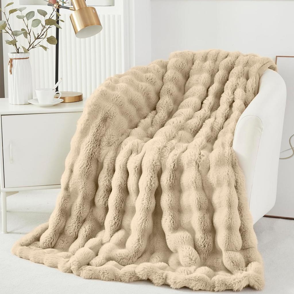 Soft Throw Blanket For Couch Bed Sofa Fluffy Fuzzy Shaggy Blanket Cozy Plush Sherpa Fleece Faux Fur Winter Warm Thick Blanket