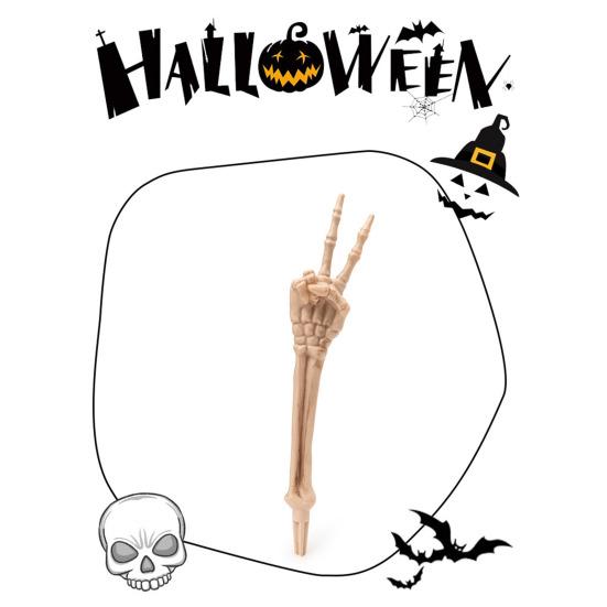 Halloween Skeleton Stake Decoration Realistic Skeleton Bones Design Easy To Install Creepy Hand Arm with Lawn Stakes