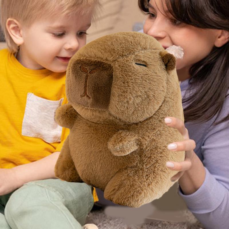 Kids Stuffed Capybara 9-Inch Ultra Soft Dress Up Dolls Realistic Animal Plushies Kids Plush Doll Toys with Clothes & Accessories