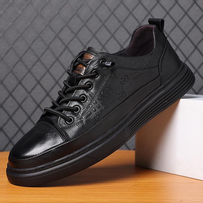 

Весенние новые мужские повседневные кроссовки из коровьей кожи с верхним слоем, спортивная обувь из натуральной кожи, модная мужская обувь в клетку 44