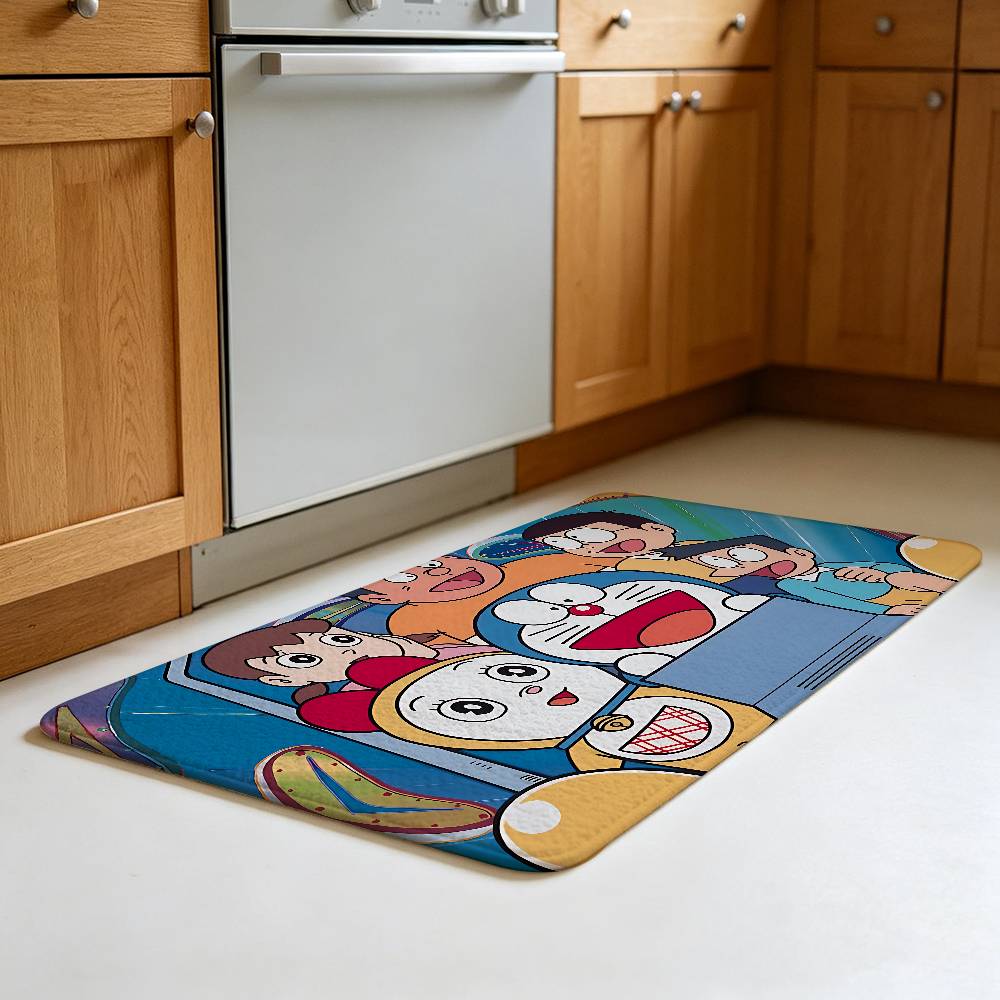 Cartoon D-Doraemons Kitchen Floor Mat Footpad Mats Style Soft Bedroom Floor House Laundry Room Mat Anti-skid Household Carpets