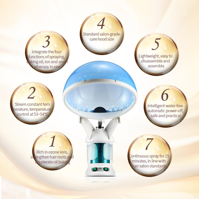 KSKIN Hair Steamer Machine Humidifier Hot Nano Mist Sprayer Hair Moisturizing Hydration Home Salon Steamer