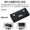 Elecom Switching Hub Gigabit 8 Port Metal Housing with Magnet Built-in Power Supply Black Simple Package EHC-G08MN2A-HJB