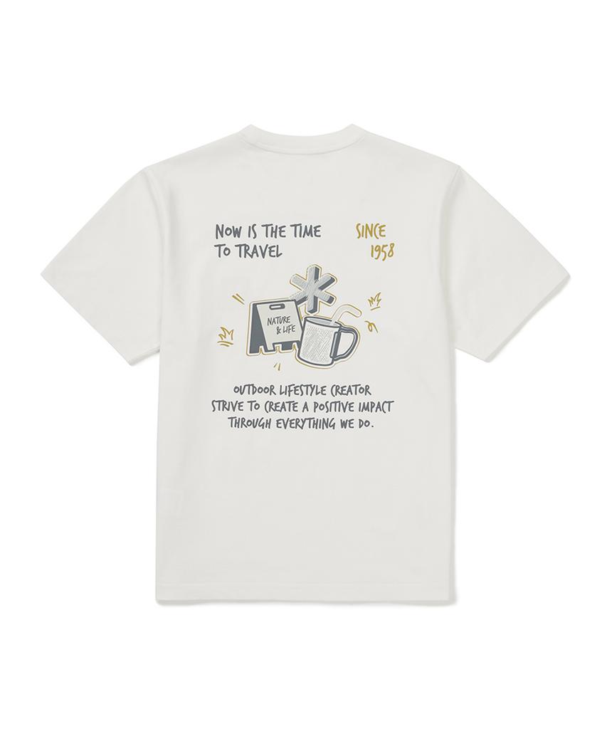 SNOWPEAK APPAREL Aerocool Mug Short Sleeve T-Shirt (S25Mmfts74) Off White