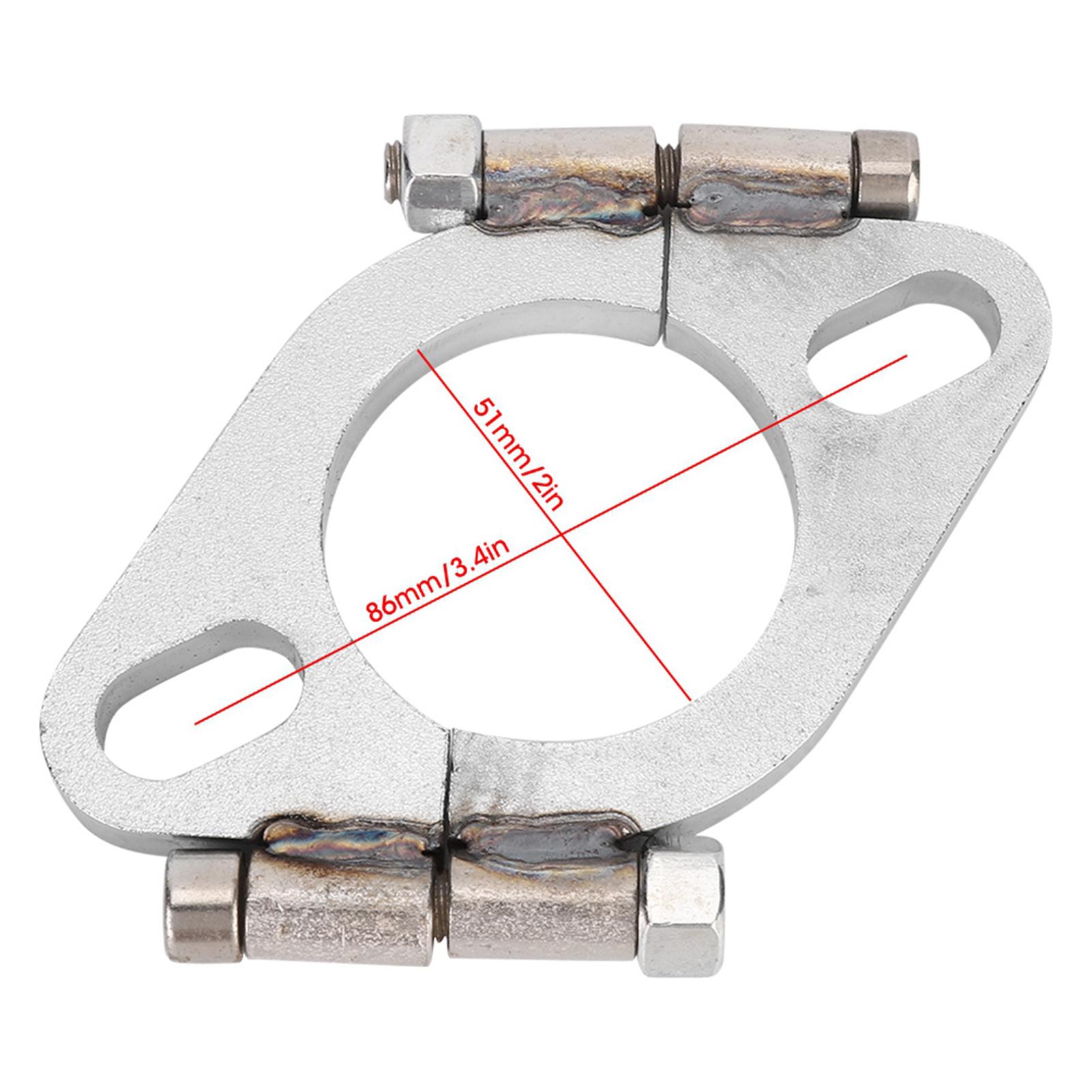 

2-дюймовый плоский овальный разъемный ремонтный фланец выхлопной системы, сменный аксессуар для ремонта выхлопного фланца