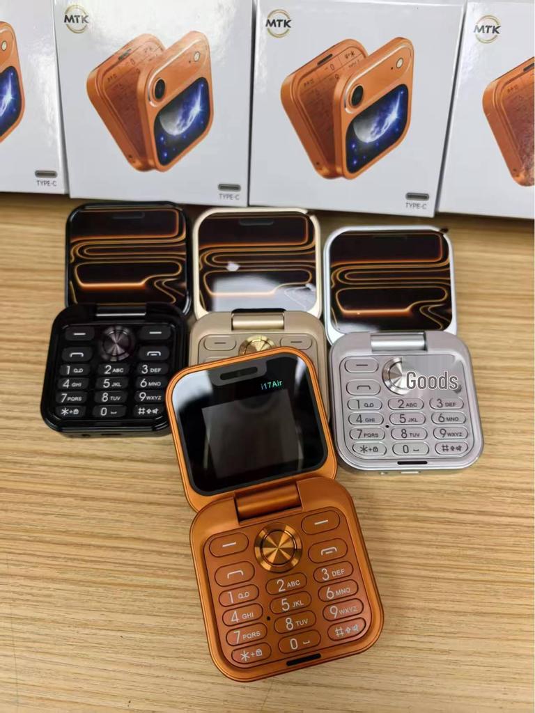 Cross-Border E-commerce: i17Air Flip Phone FliIo14, i17Pro, i16Pro 2G with Multi-Language Support for Southeast Asia