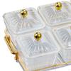 Appetizer Serving Tray Divided with Rack Luxury Multifunctional Cookies Jar Condiment