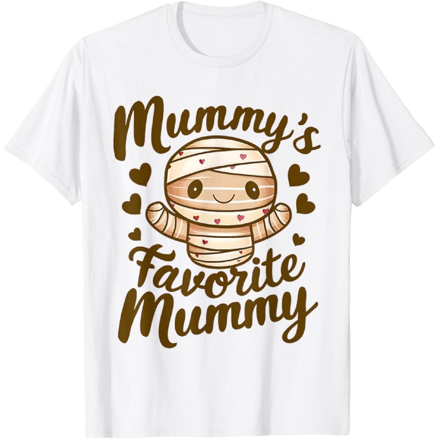 Favorite Egyptian Mummy Baby Motherhood Love Mom Halloween T-Shirt XXXXXL белый