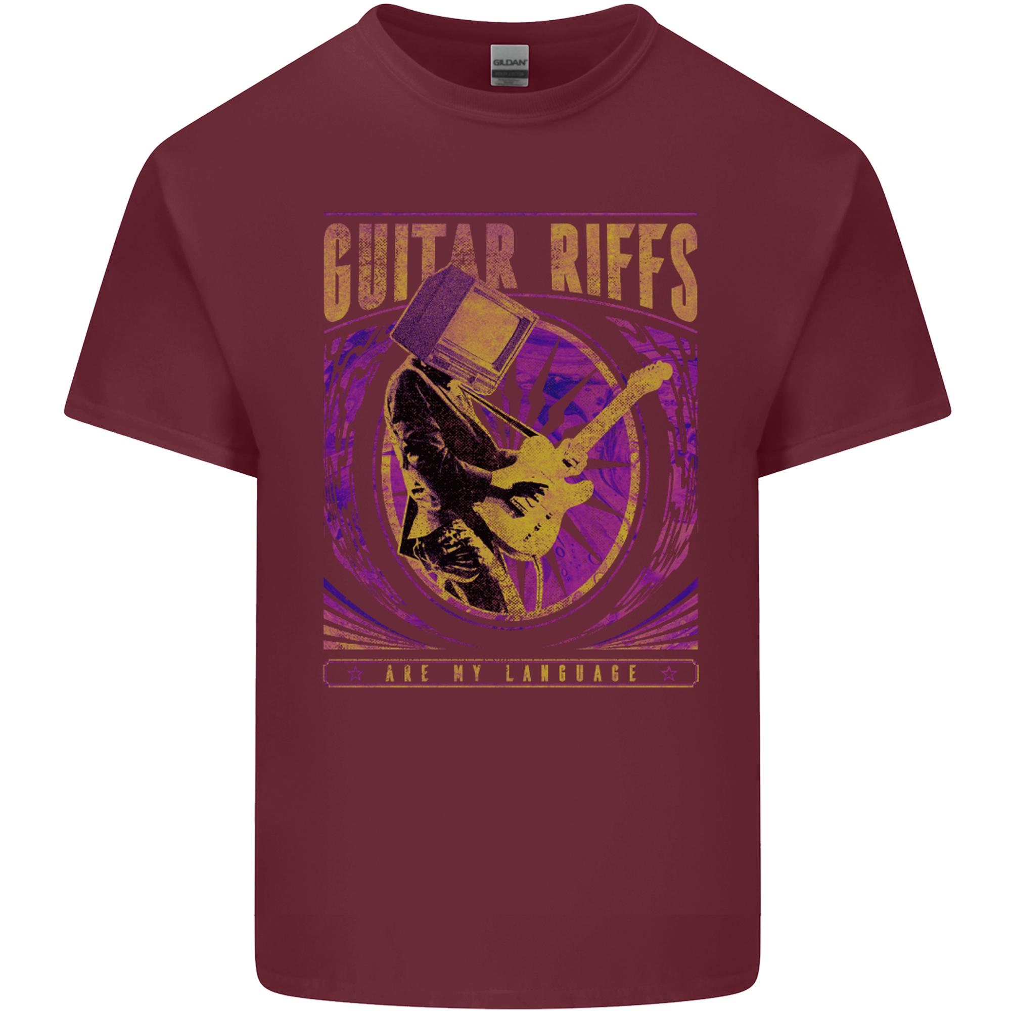 Guitar Riffs are My Language Unisexs Light Cotton TShirt S