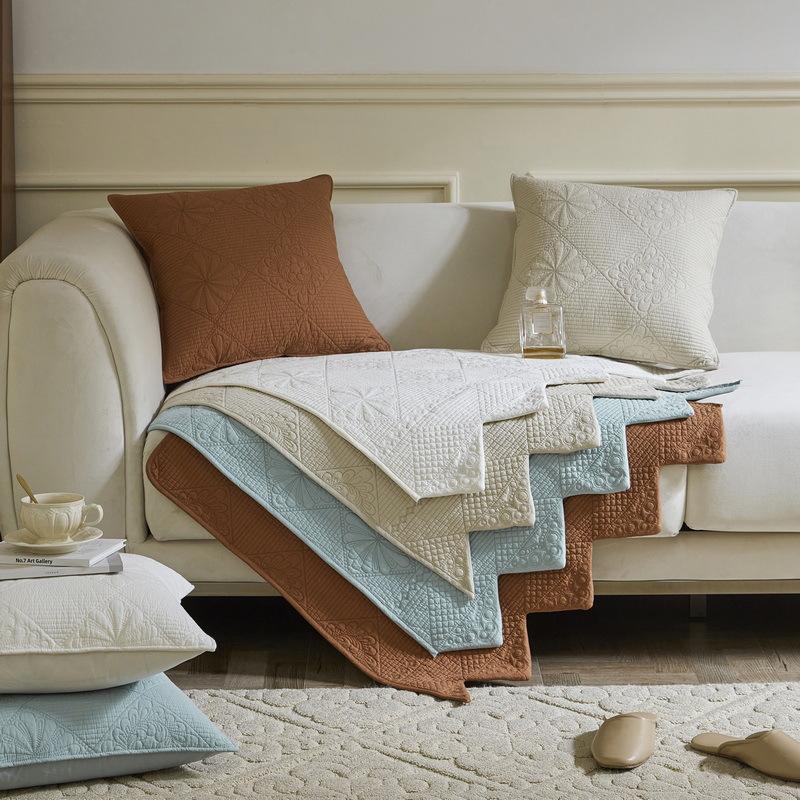 Advanced Cotton Sofa Cushion Four Seasons Universal 100% Cotton Sofa Cover Cover Modern Simple Non-Slip Sofa Cushion