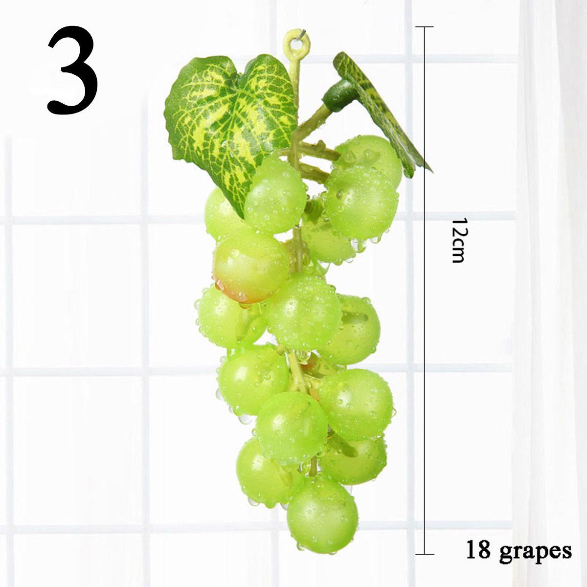 

Garden Mini Wedding Plastic Lifelike Artificial Fruit Home Decor Simulation Grapes One Size
