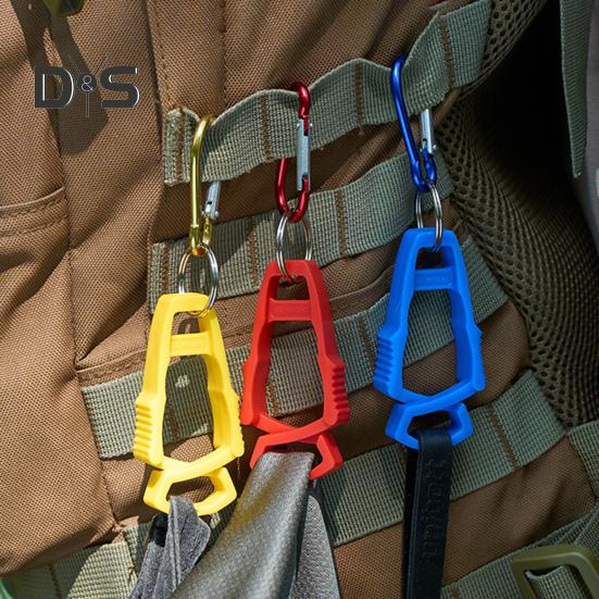Outdoor Glove Clip with Carabiner Heavy Duty Hands-Free Multifunction Camping Hiking Work Glove Hanger Carrier Keeper Grabber Belt Clamp