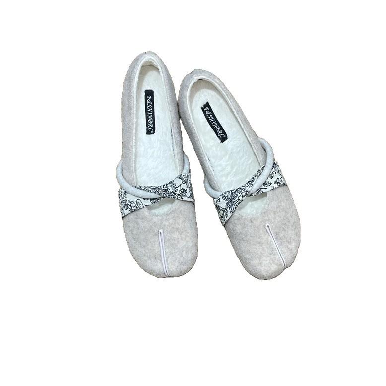 Retro Style~ Small Man Inner Height Increase Flat Ballet Shoes Women's 2025 Spring and Autumn New Temperament Bow Shoes