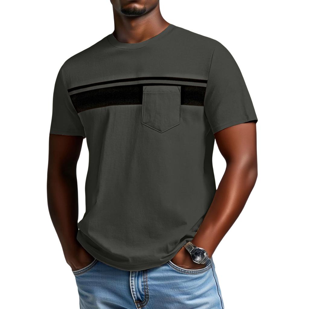 T-shirt  à  manches  courtes  pour  homme,  col  rond,  imprimé,  tendance,  loisir