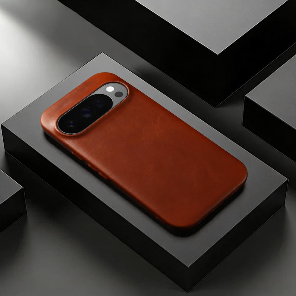 Oil Wax Genuine Leather Phone Case for Google Pixel 10A 10 9 11 Pro XL 9A 8 8A 7 7A 6 Pro Business Back Cover Cases Coque Funda