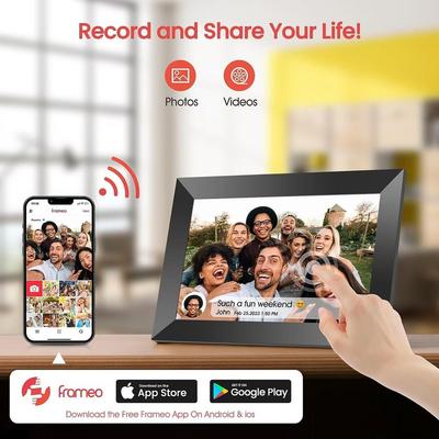 10.1 Inch IPS Touch Screen Cloud Picture Frame Touch Video Player Remote Push Electronic Album WiFi Digital Photo Frame