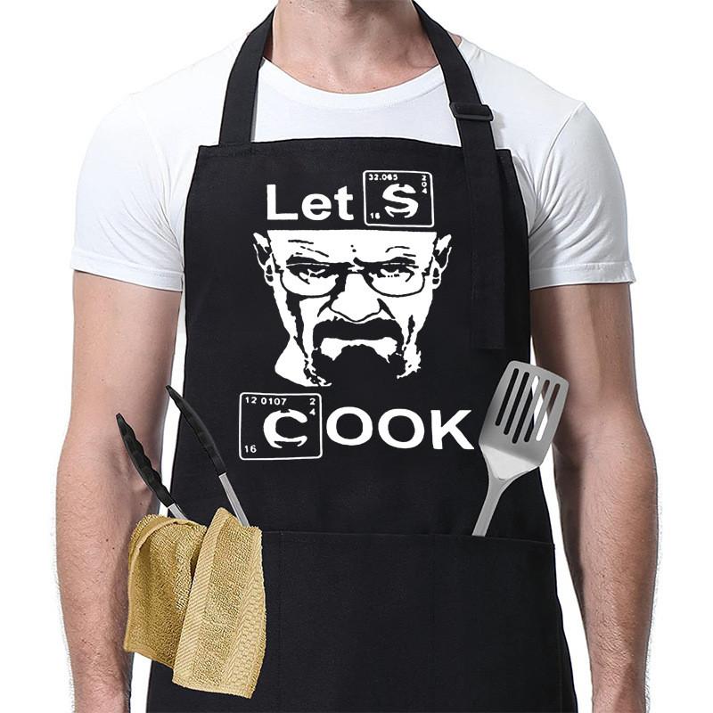 Aprons Pockets Cooking Home Kitchen Adjustable Grilling Cooking Chef Barbecue