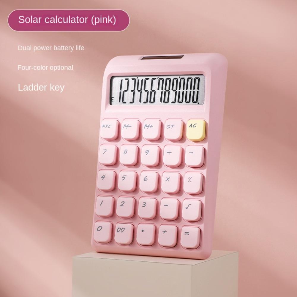 

12-разрядный высокоцветный калькулятор Sugar с высокочувствительными кнопками, портативный калькулятор, офис, школа style B