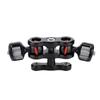 Multi Function Dual Ball Head Hot Shoe Magic Arm Mount Adapter Camera Accessory
