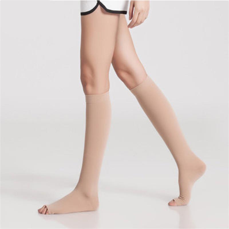 Thigh High Medical Compression Stockings for Varicose Veins  Multifunctional Open Toe Pressure Socks Calf Socks