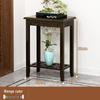 Floor-Standing Wooden Flower Stand with Shelf