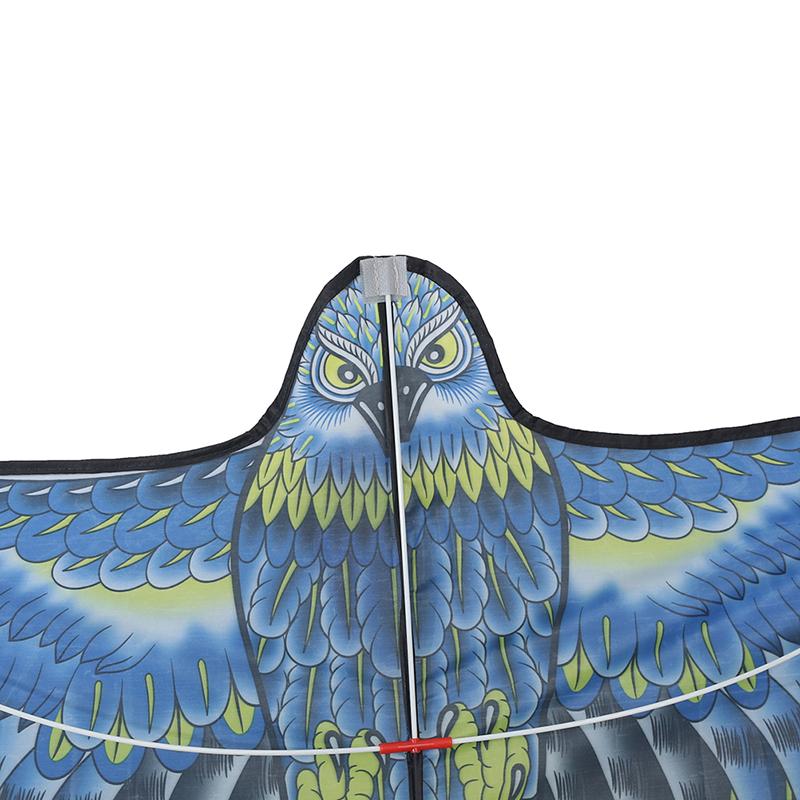 Kids 1.2M Flat Eagle Kite 100M Kite Line Children Flying Bird Kites Outdoor Toy