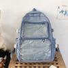 Student School Backpack Large Capacity Backpack Travel Backpack Clear Backpack Japanese Styles Backpack