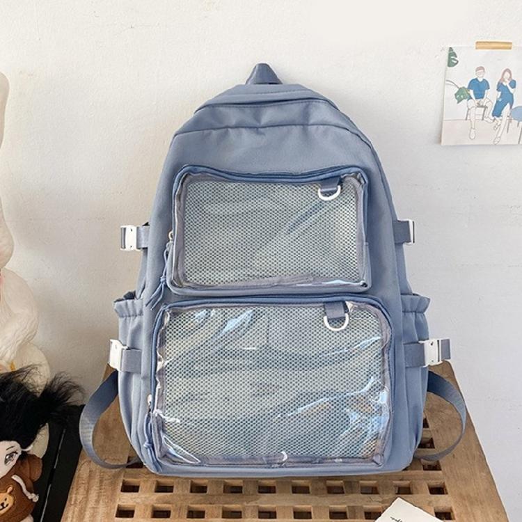 Student School Backpack Large Capacity Backpack Travel Backpack Clear Backpack Japanese Styles Backpack