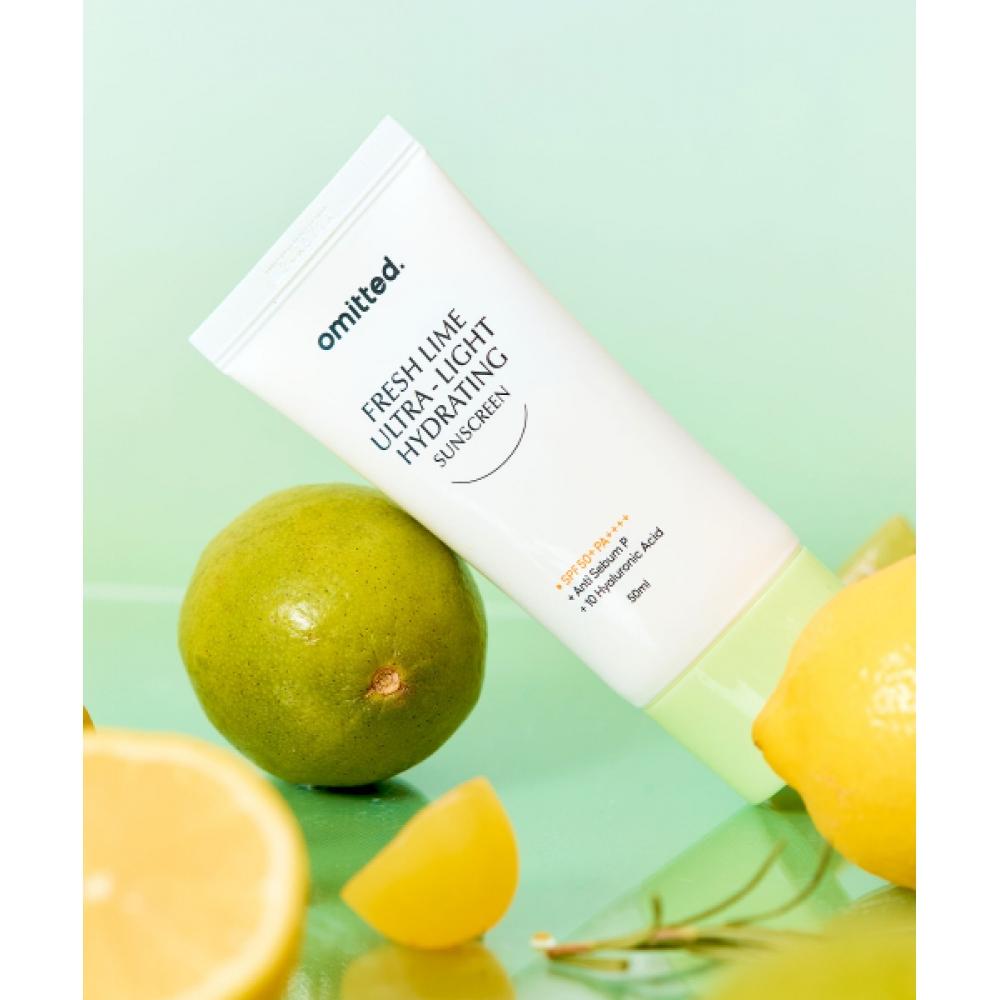 Omacile [2pack] Fresh Lime Glow Moisture Sun Cream 50ml X 2