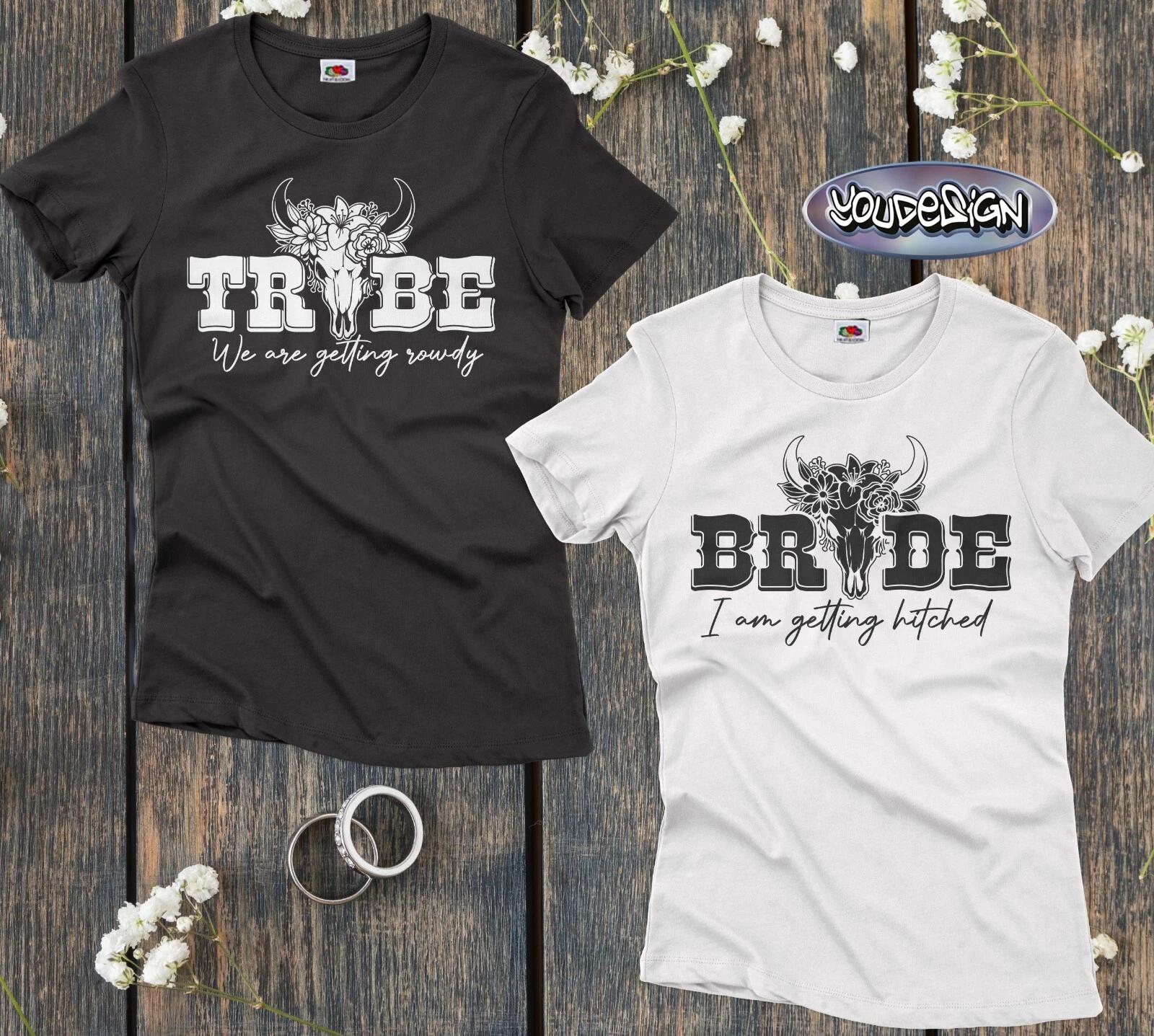 JGA T-Shirt Bridal Shirt Rock Bride Tribe Hen Party Ladies Hen Party XS