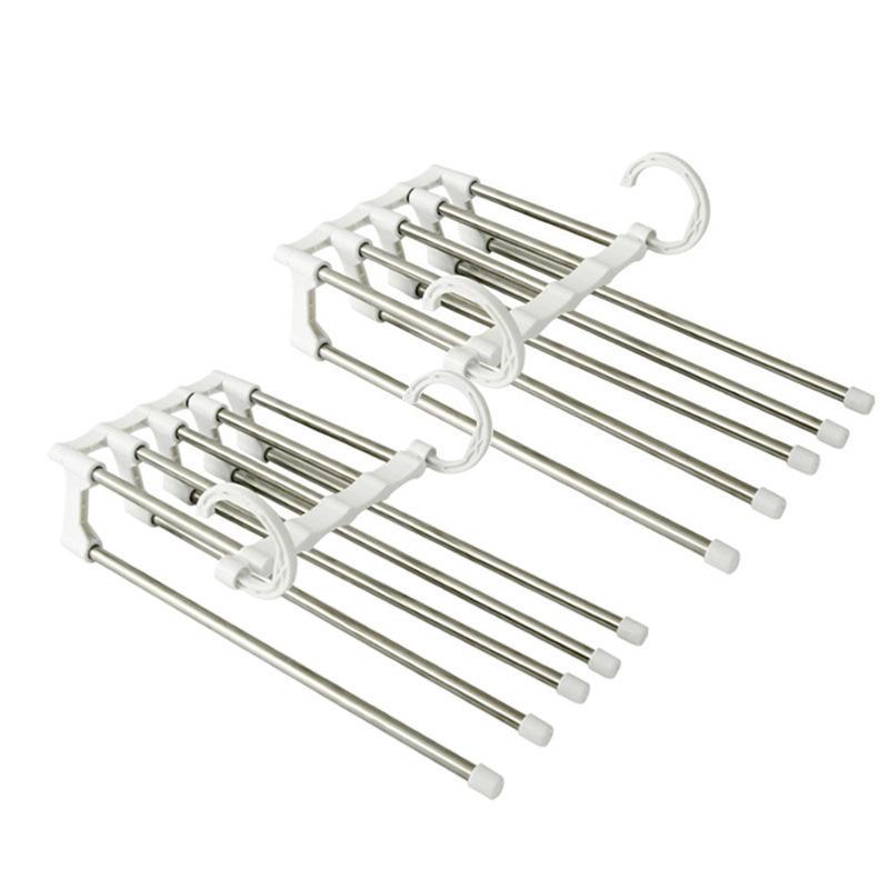 5-in-1 White Pants Rack - 1 Piece