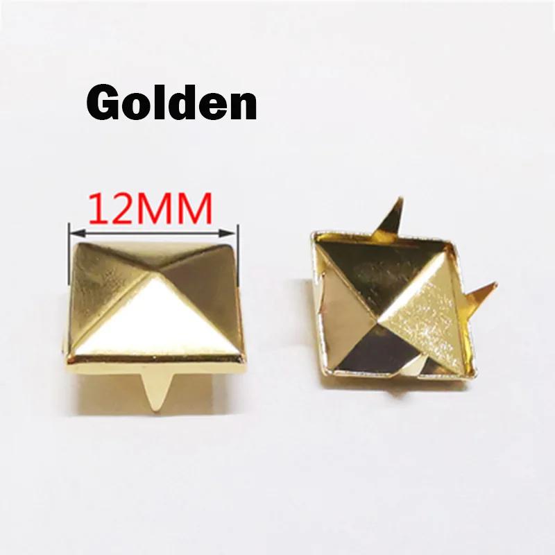 20/30/50Pcs 4~15mm Metal 4 Claw Rivets Square/Round Spike Studs Pyramid Rivets for Clothes Shoes Bags Belt Punk DIY Leathercraft