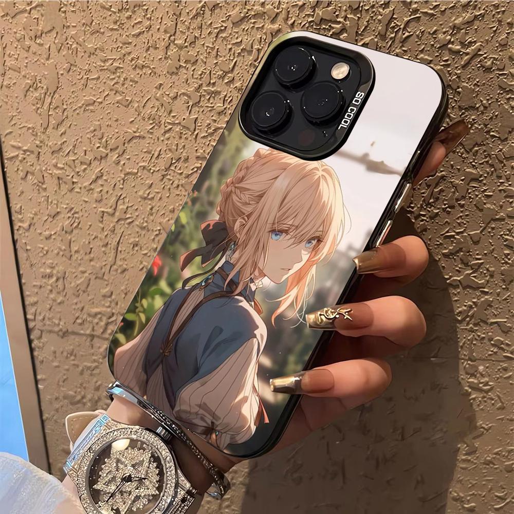 

V-Violet E-Evergarden Чехол для телефона Чехол для iPhone 14 16 15 11 12 13 Pro Max Mini Plus Ударопрочный чехол iPhone16