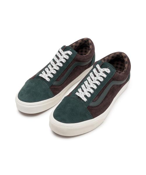 Vans VANS Old Skool - (Pig Suede) Plaid Scarab VN0A2Z42PRM1 [Shipped from Korea] 100% Authentic