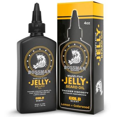 Bosman Beard Oil Jelly 4oz Beard Growth Softener Moisturizer Lotion Gel with Natural Ingredients Product Stage Coach Scent