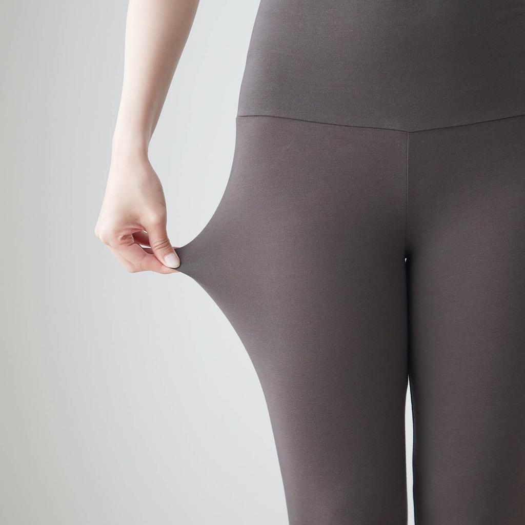 Belle Maison Warm Cotton Blend Leggings with Belly Size M Women's Warmer, Hotcot, Black,