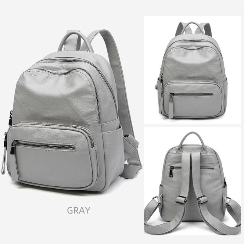 Дизайнерский бренд мода PU кожа женский рюкзак колледж школьный рюкзак сумка дорожная — фото 13