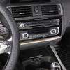 Silberne Mecha AC Radio Lautstärkeregler Ringabdeckung Für BMW 2er F22 F23 2014-